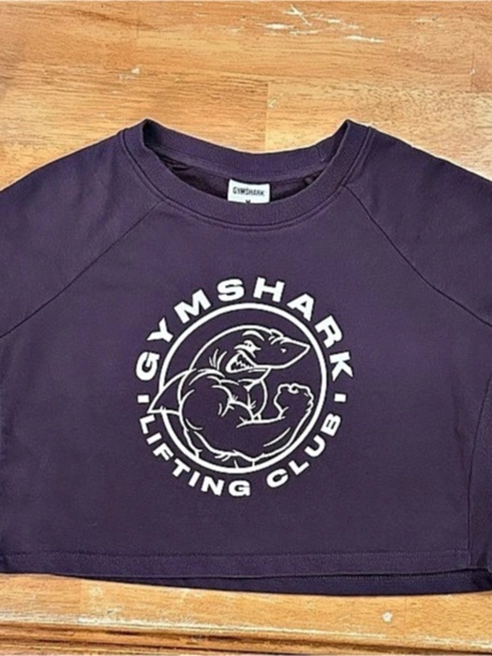 Gymshark Lifting Club Cropped Sweatshirt Purple